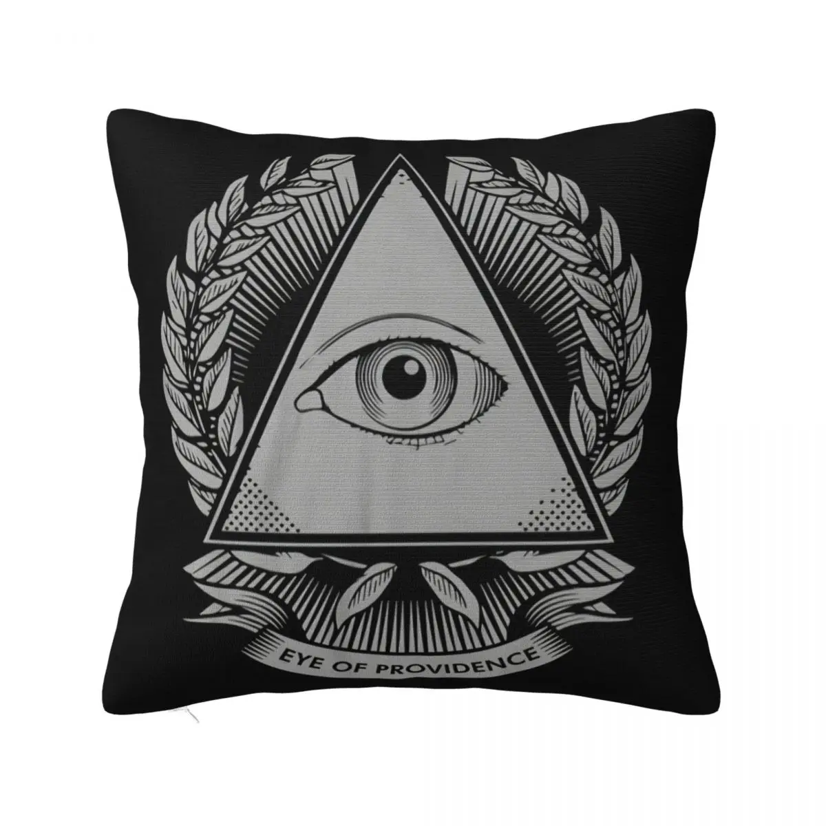 Eye Of Providence Illuminati All Seeing Wholesale Printing Customized Any Logo Music Top Quality Basic Cartoon Pillow Case