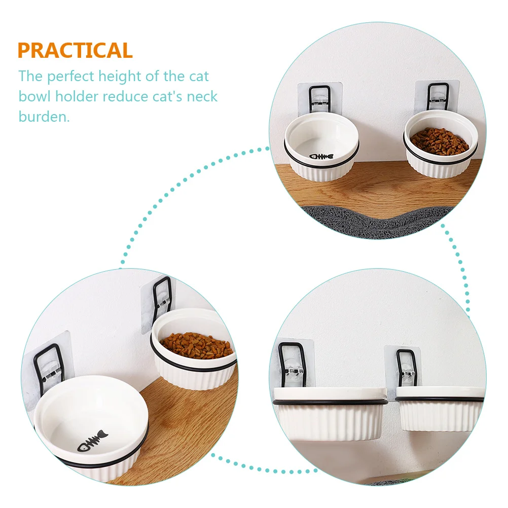 Soporte para cuencos práctico, accesorio para el hogar, estante de alimentación de hierro para mascotas, estante de plástico para niñas