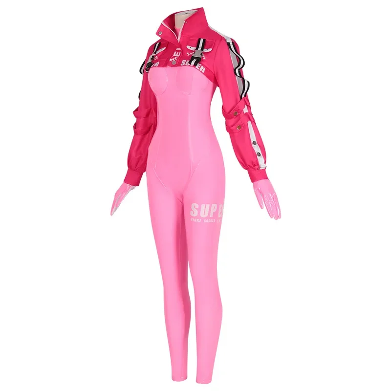 زي تنكري للنساء من NIKKE-Alice ، إلهة النصر ، شعر مستعار مثير ، زي جميل ، بذلة قفز ، جاكيت ، معطف ، قفازات