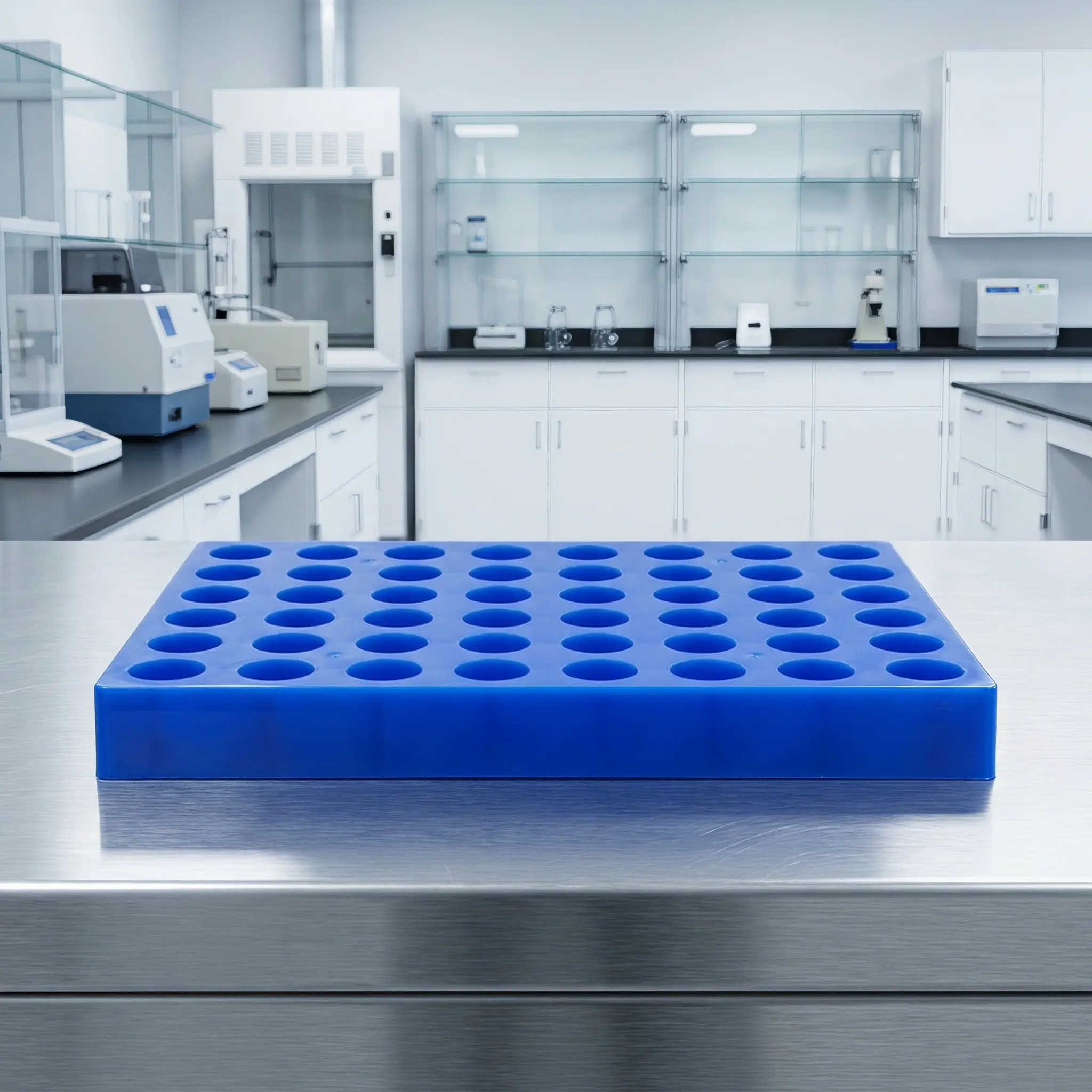 40 Holes Vial Rack Laboratory Tube Holder 10Ml 15Ml Sample Bottle Organizer Stackable Centrifuge Tube Rack Research Lab Sample