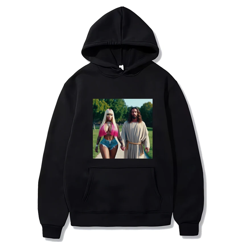 

Hot Rapper Nicki Minaj Historical Graphics Hoodie 2024 Men Women vintage Casual streetwear Unisex Fleece Long sleeve Sweatshirt