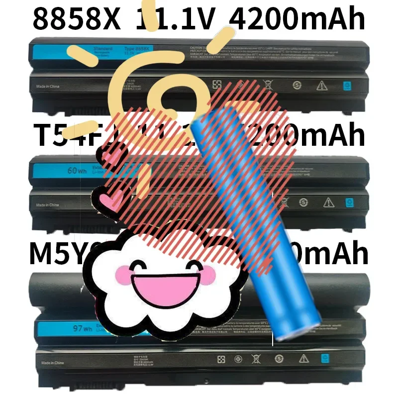 

8858X T54FJ M5Y0X 48 Втч/60 Втч/97 Втч аккумулятор для ноутбука DELL Latitude E6420 E6430 E6520 E6530 E6540 E5420 E5430 E5520 E5530