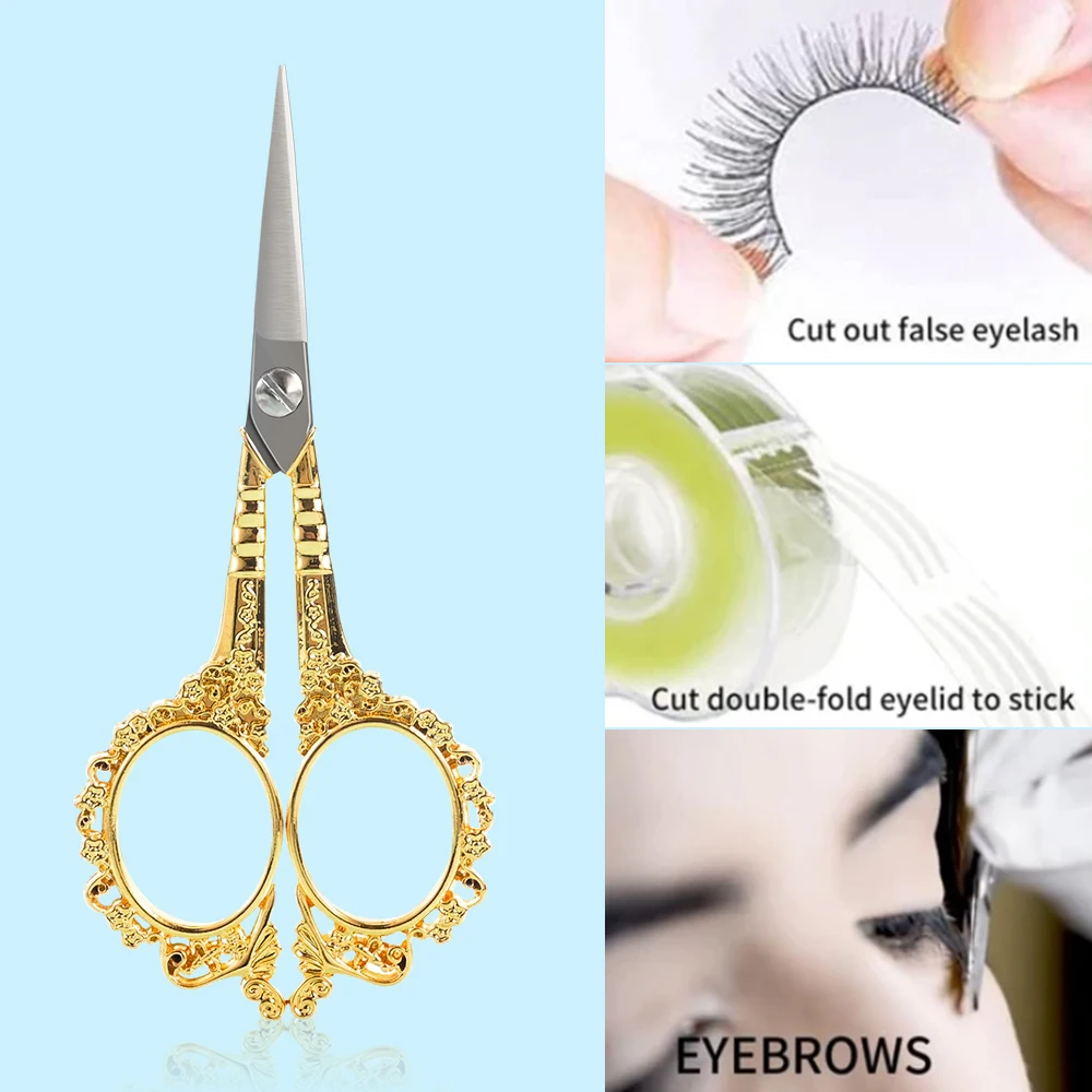 

1Pcs Retro Stainless Steel Nail Art Scissors Remover Dead Skin Cuticle Nail Clipper Professional Manicure Pedicure CutterTools &