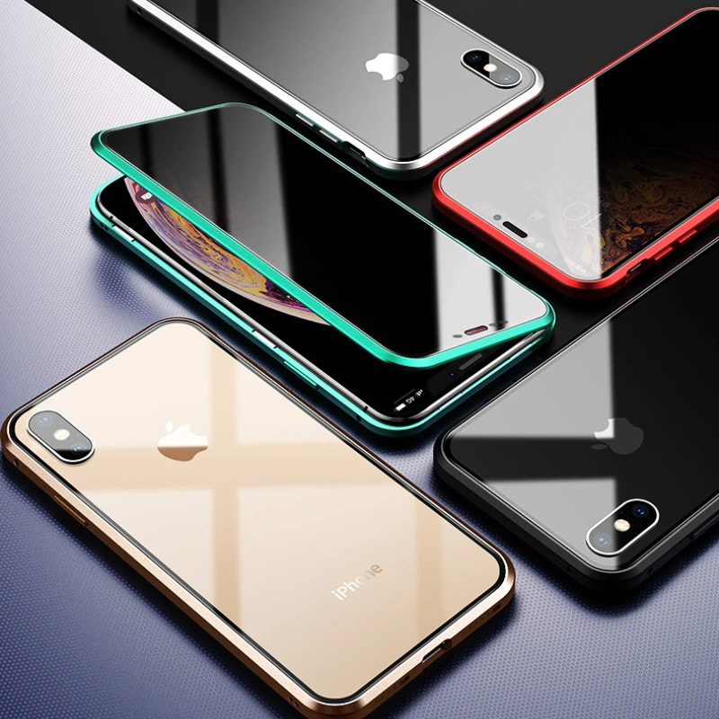 Coque Métallique Magnétique en - Anti Spy Privacy Glass Case avis et prix