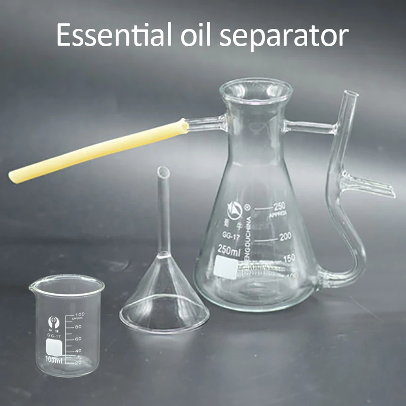 250ml Essential oil separator hydrolate distilling water separator Chinese herbal medicine petal purification collection tube