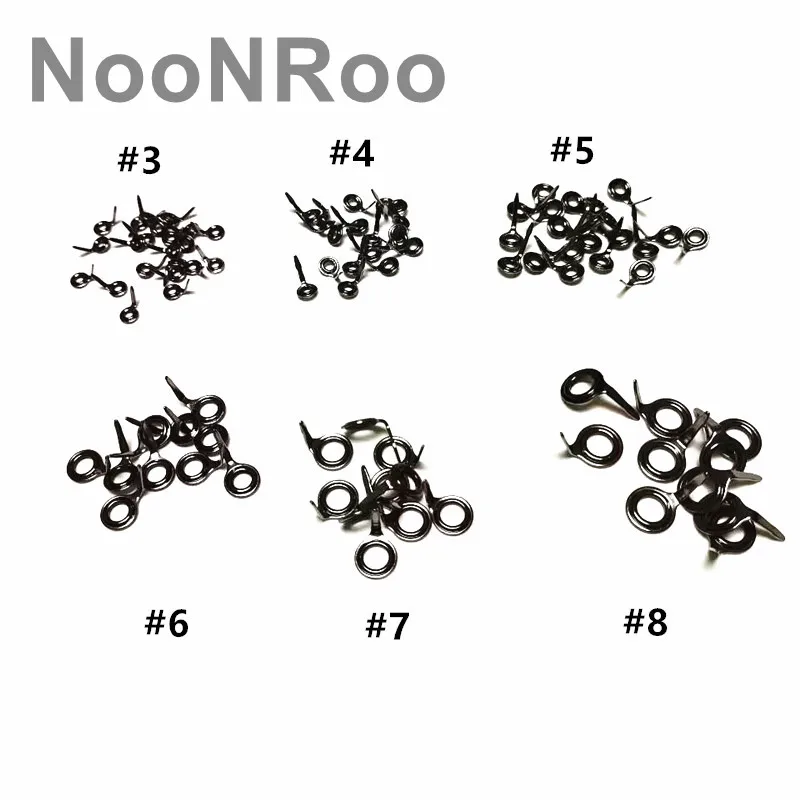 NooNRoo MK Super small ceramic center ringed Fishing rod guides Repair Rod Building DIY 20PCS/Bag