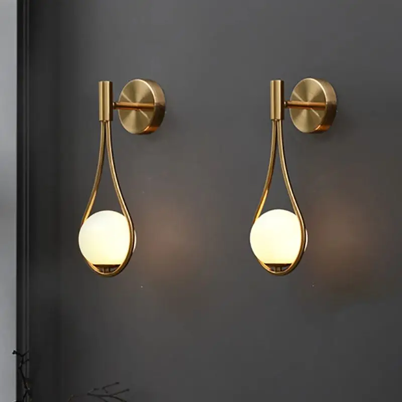 Vintage Vintage Industrial Wall Sconce โคมไฟ Mini สีขาว/กระจกใสใส,g9อบอุ่น/สีขาวสำหรับห้องนอน