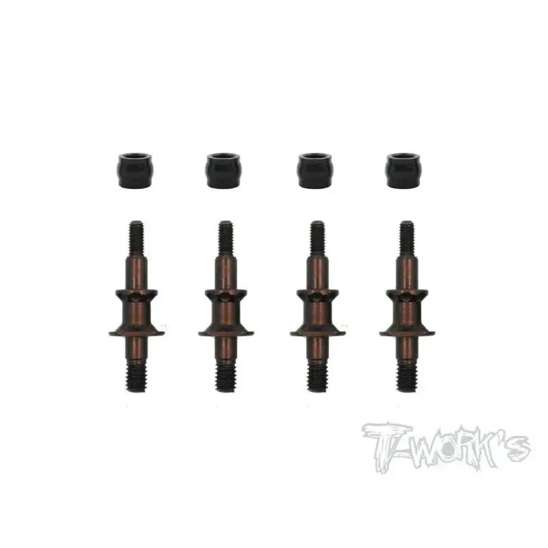 Original t funciona to-194 mola de aço amortecedores com buchas de tampa de choque pom (para tekno eb/nb/nt/sct) 4 peças ferramenta rc
