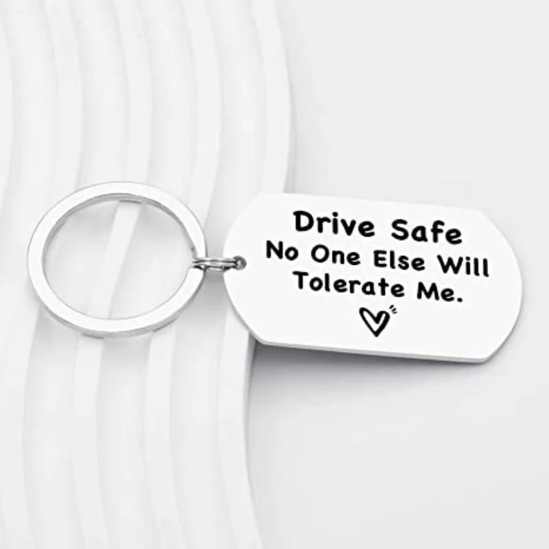 Drive Safe Keychain for Boyfriend Gifts from Girlfriend Cute Valentines Christmas Gifts for Drive safe