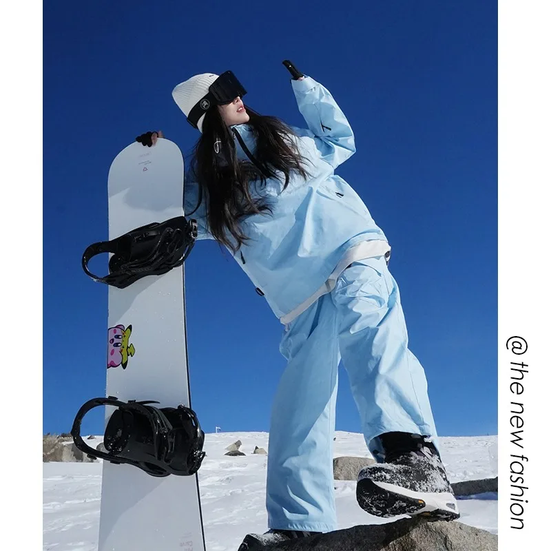 Waterdichte en thermische skipakset voor dames en heren - Wintersnowboardjas en -broek