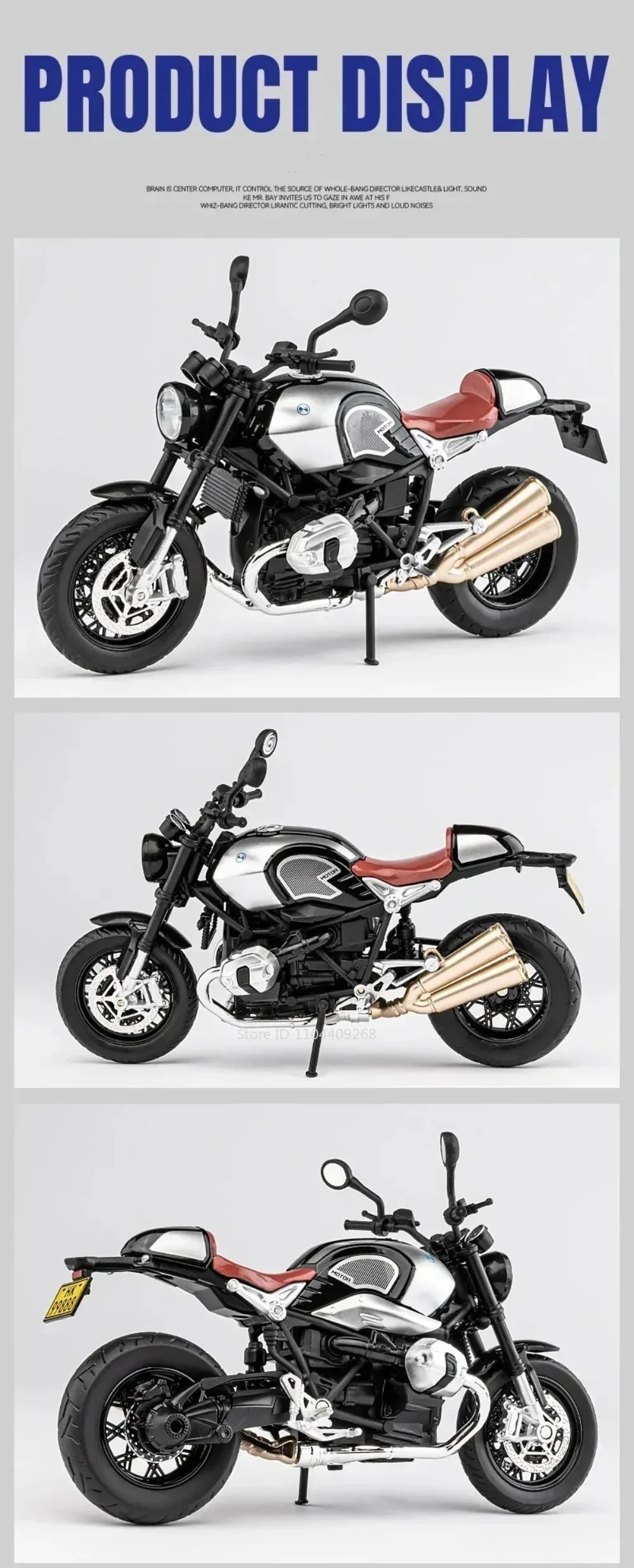 1:12 R Nine T Kawasaki KX450 Motorrad Modell Spielzeugauto Stoßdämpfung Rad Lenkmotor Modelle Spielzeug Beste Geschenke für Jungen – Detail 9