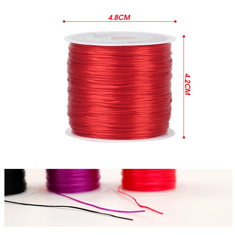 10M Strong Elastic String Crystal Cord for Beaded Bracelets Thread Diy Stretchy Rope Necklace Jewelry Making Cord Thickness 1mm