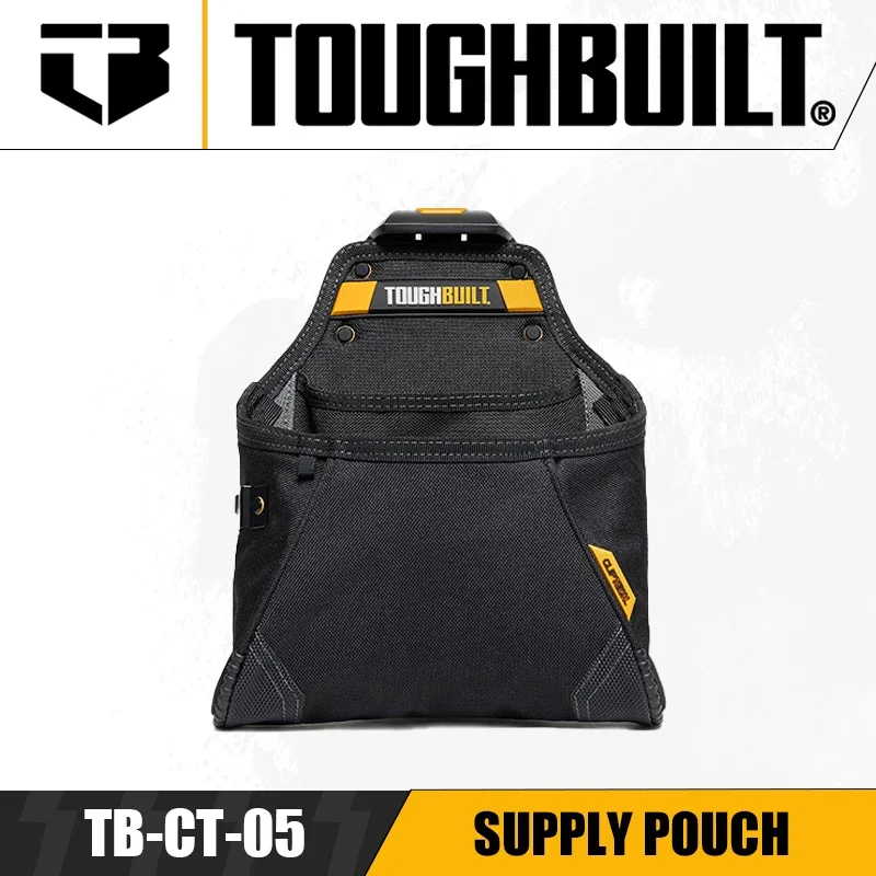 

TOUGHBUILT TB-CT-05 Supply Pouch Multi-functional Tool Belt Pouch for Carpenters/electricians Tool Accessories