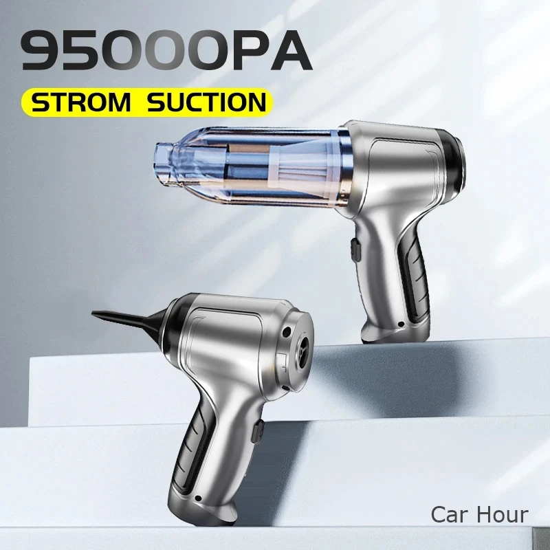 

Mini Handheld Portable Car Vacuum Cleaner with Strong Suction Dust Collector Auto Robot Accessory for Home Desktop & Vehicle Use