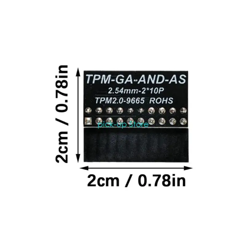 Q5WA TPM1.2 LPC 20PIN MODULE MODULE Substituição da placa -mãe TPM1.2 Módulo plataforma segurança segurança