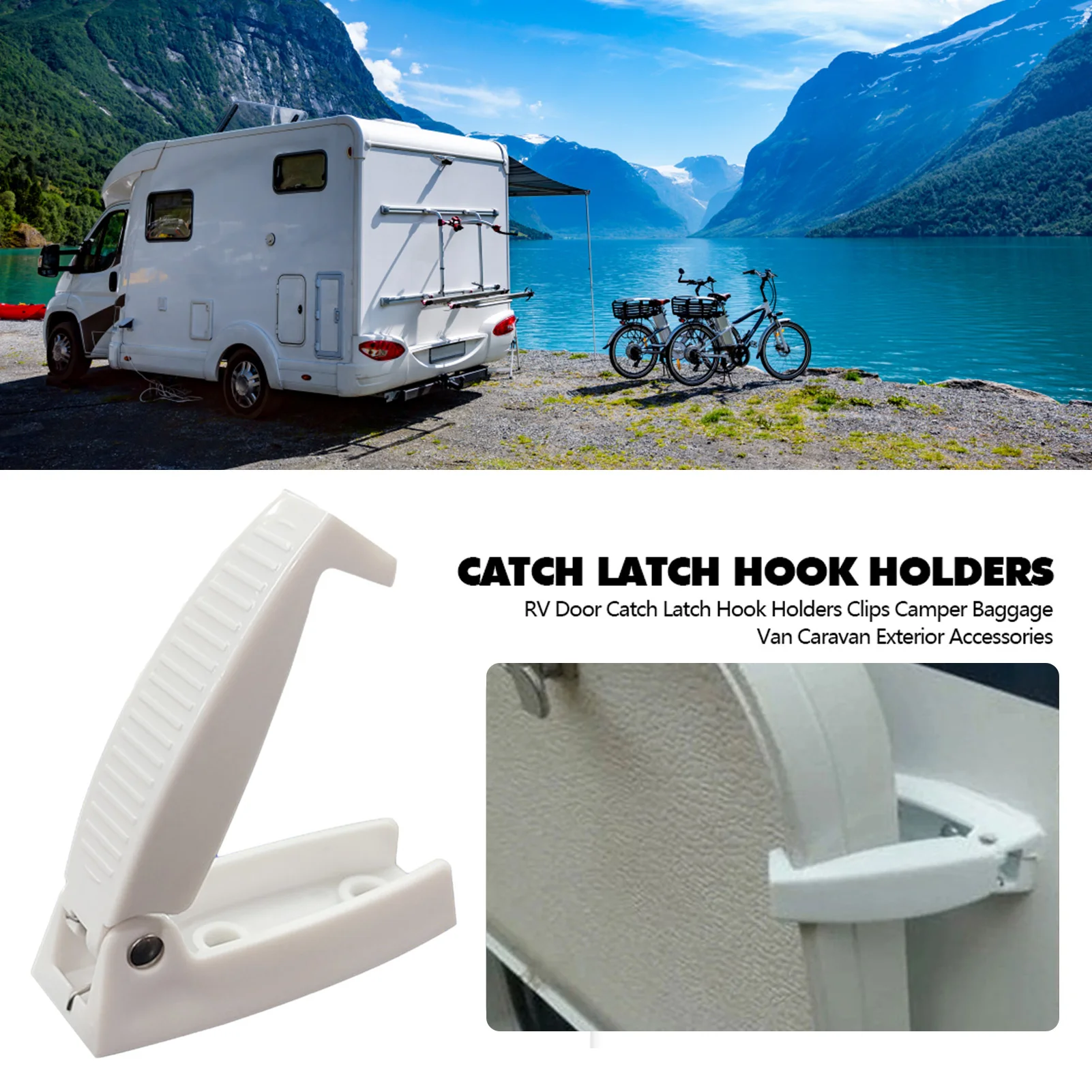 Travel Baggage RV Accessories RV Baggage Door Catch Compartment Clips Latch Durable And Strong RV Baggage Door Catch For RV