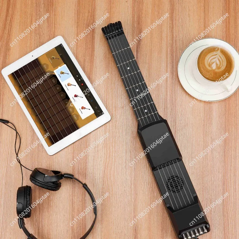 Smart Silent Portable Travel Guitar - Beginner-Friendly Acoustic Practice Guitar with Tuneless & Pain-Free Design