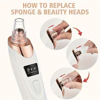 Cloud Prime Electric Facial Pore Cleaner Pimple Adsorbent Rechargeable Blackhead Reduce Tool 3 Suction Power, 5 Probes For Christmas And New Year Gifts 3