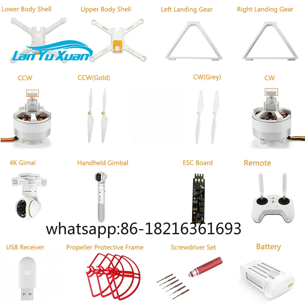 

FSUM для Mi Drone 4K 1080P версия RC FPV Quadcopter запасные части 17,4 В 5100 мАч для камеры аксессуары для дронов