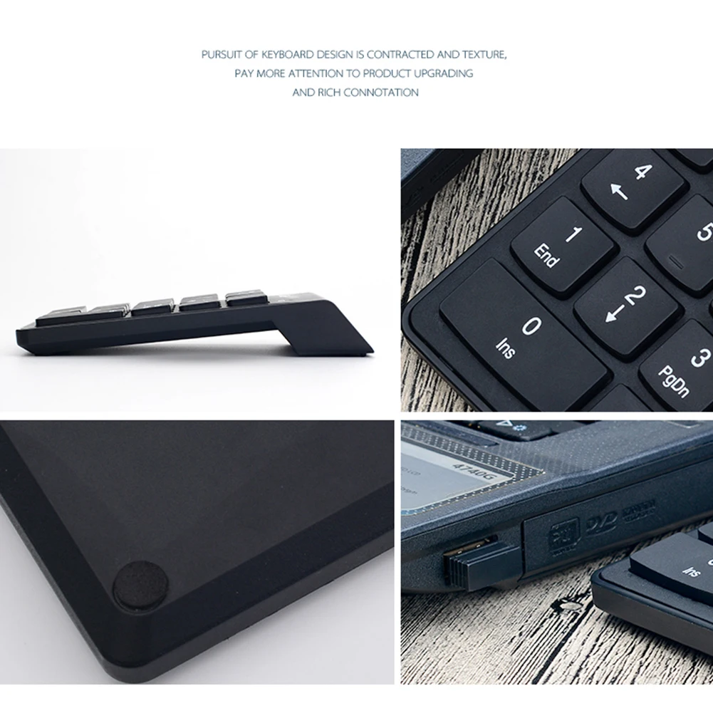 ワイヤレス外部テンキー キーボード 会計係、窓口、ラップトップ、ノートブック用のワイヤレステンキー