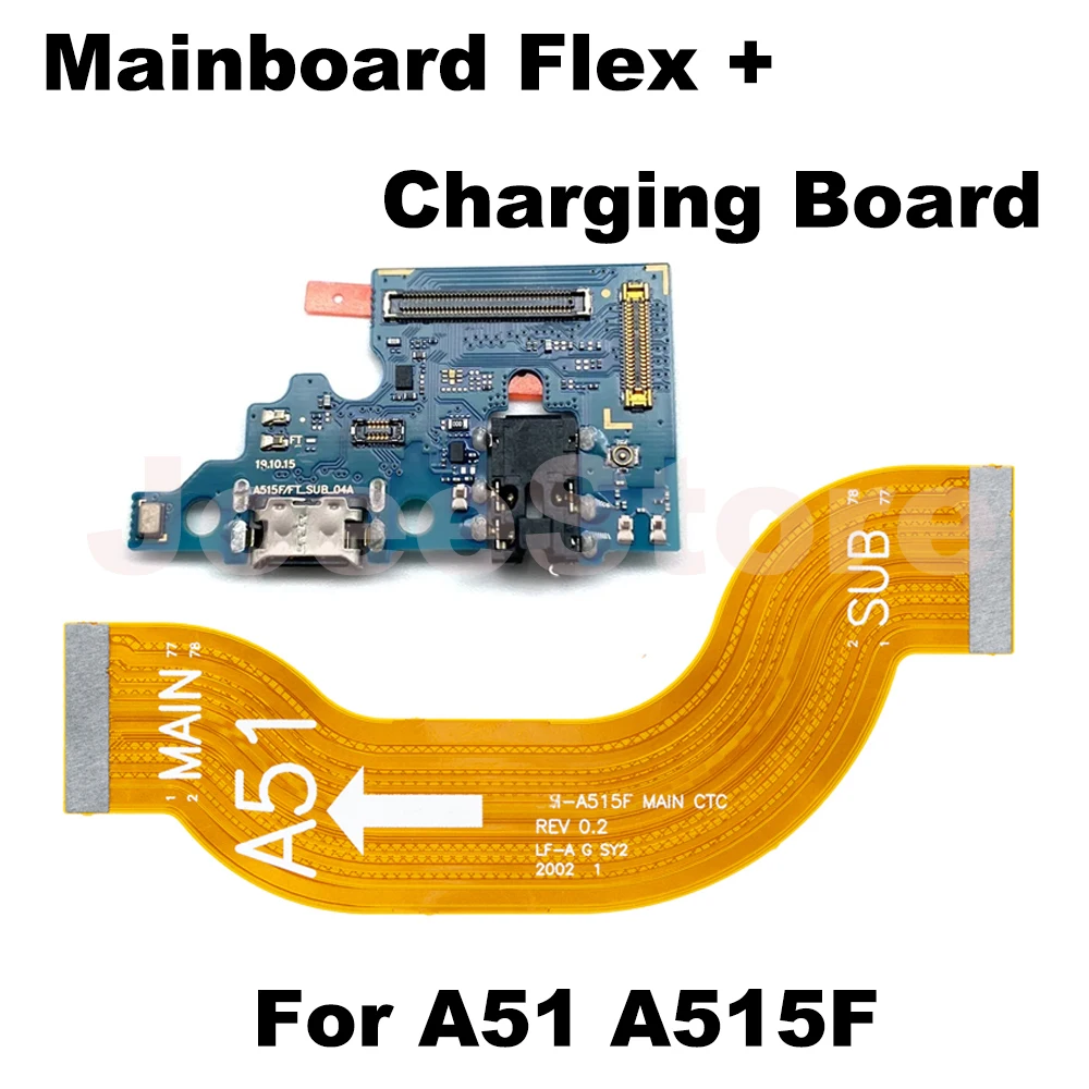 Fast Charger Main Charging Port Board For Samsung A52 A72 A73 A51 A71 A53 A33 A21S Motherboard Connect USB Dock Flex Cable