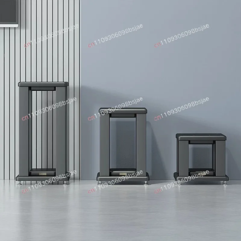 Professional speaker tripod, audio bracket, desktop audio and video room, metal and wood surround speakers, floor
