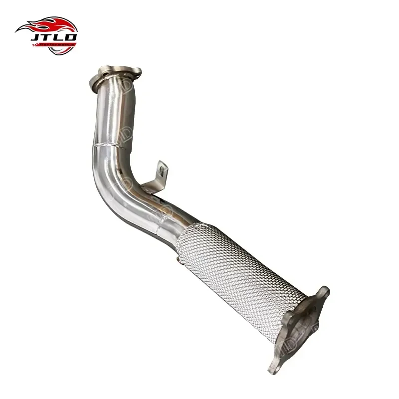 High Flow Turbo Back Performance Stainless Steel Exhaust Downpipe for Audi A4 A5 Q5 B8 2.0T Compatible