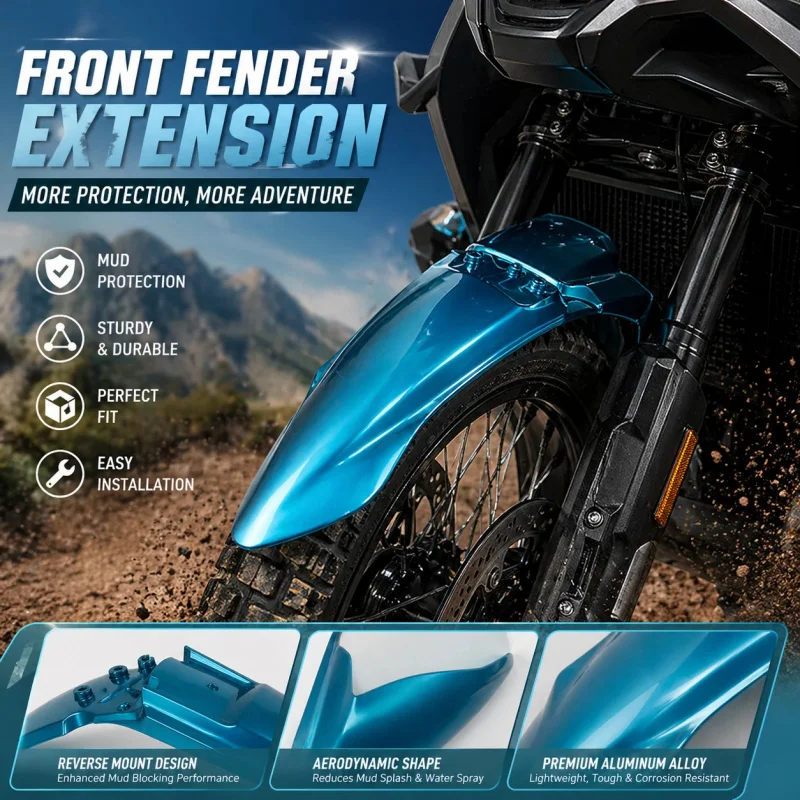 

Motorcycle modification accessories Chunfeng 450MT Front beak-shaped mudguard decorative panel for mud protection