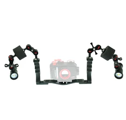 Nitescuba Diving Handle Tray With V20 Diving Video Light Buoyancy Block Combo Kit For Olympus Tg6 Tg5 Gopro Camera Housing