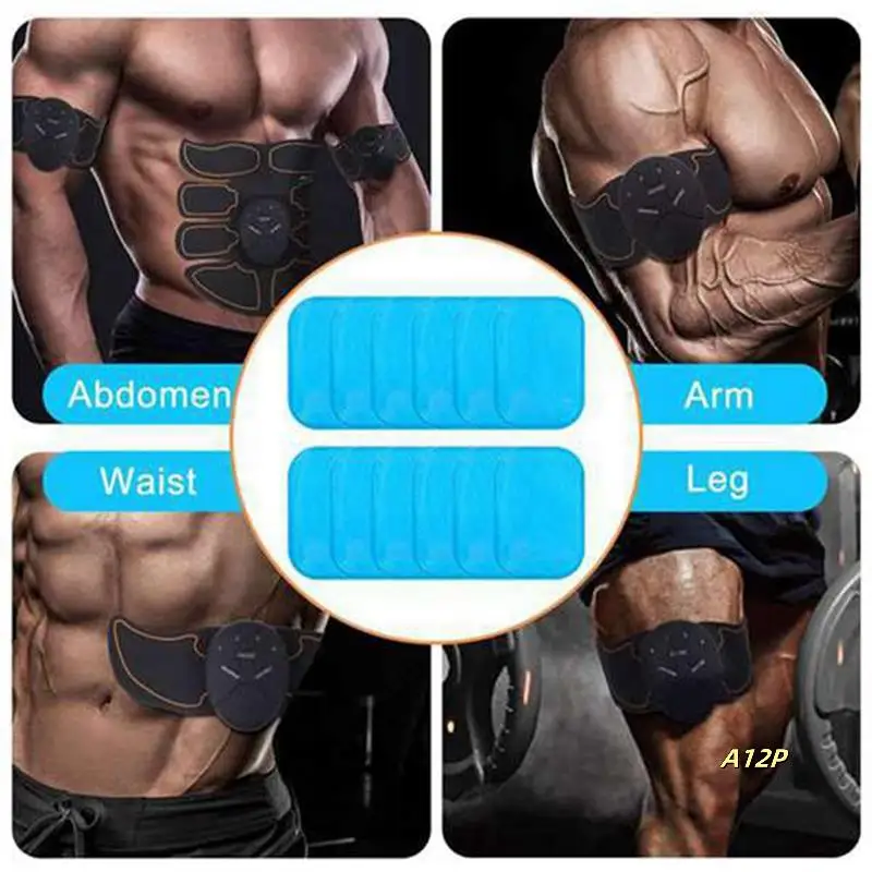 

80Pcs Gel Pads For EMS Abdominal Trainer Muscle Stimulator Exerciser Slimming Machine Accessories