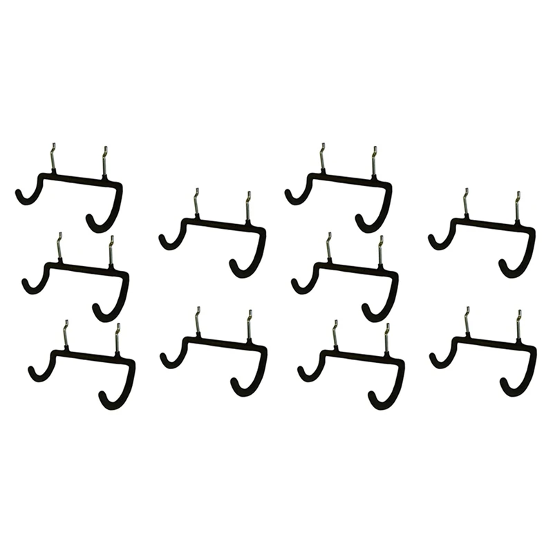 

10PCS Pegboard Drill Holder Heavy Duty Hooks,Pegboard Double Hooks Drill Hanger Hook For Drill,Accessories