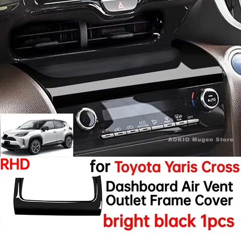 Приборная панель автомобиля, вентиляционное отверстие, рамка, накладки для Toyota Yaris Cross, аксессуары для интерьера 2021 2022 2023 2024 для RHD