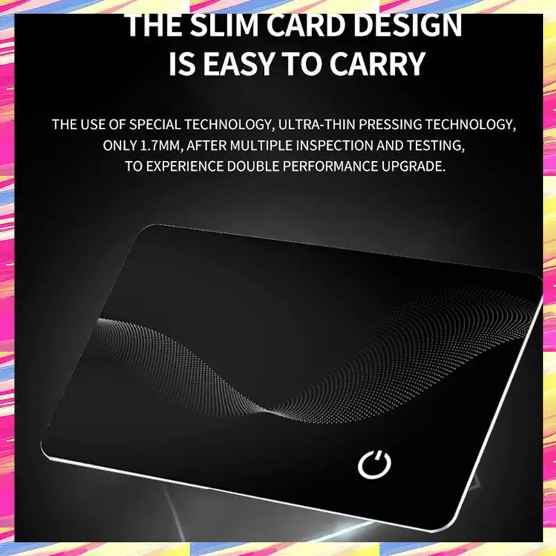 AIAI Anti-Loss Location Tracking Card GPS Locator Smart Tag Support Wireless Charging