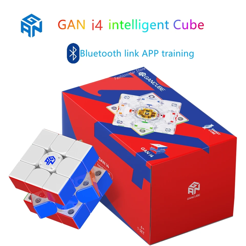 GAN356 I Carry E Smart Cube – Rubik's Cube Connecté 3x3, Autonomie 150h, Réglage GES Pro+, Version Givrée