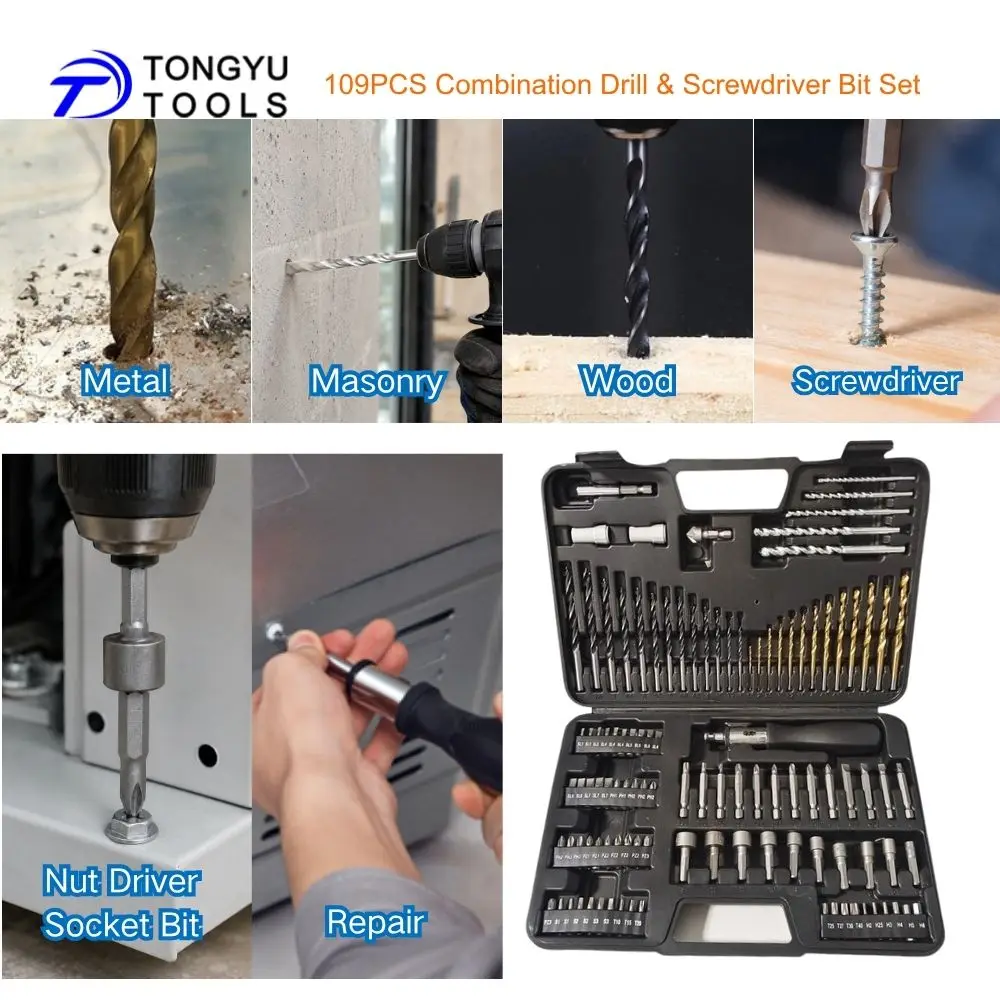 set-di-109-punte-per-trapano-e-cacciavite-con-punte-hss-per-legno-muratura-inserti-per-dadi-limitatori-di-profondita-portapunte-per-il-fai-da-te
