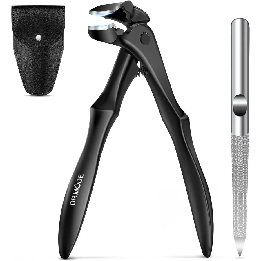 Coupe-ongles pour ongles épais pour personnes âgées, coupe-ongles à tête coudée à Long manche amélioré pour hommes, ongles épais avec Wi