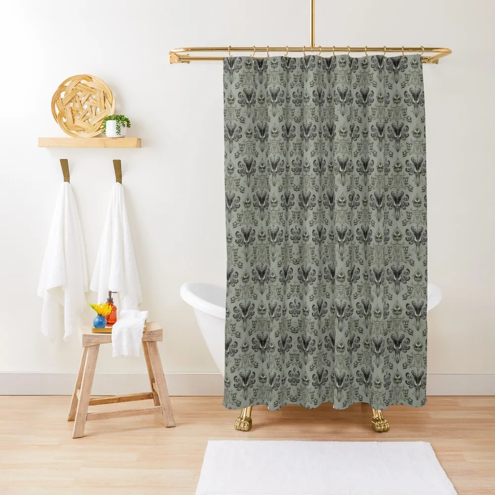 

The Haunted Mansion Wallpaper Shower Curtain Shower Bathroom Modern Bathroom Accessories Shower Sets For Bathroom Curtain