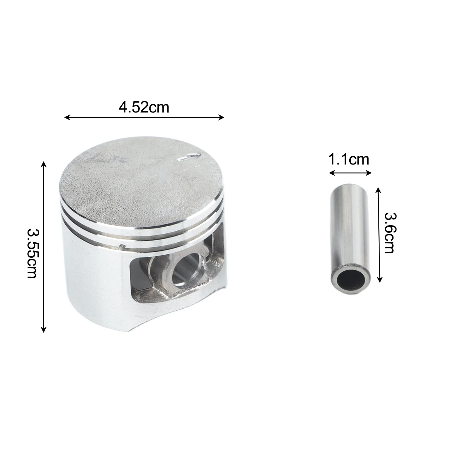 Silver Metal Chainsaw Cylinder 58mm Ring Needle Bearing Set For 5800 5200 Chainsaw Engine Maintenance Kit