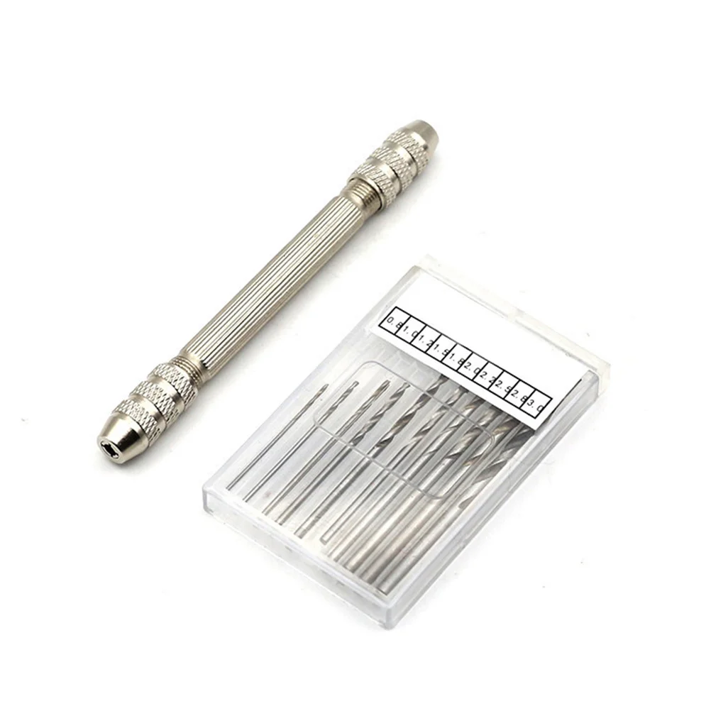 

Набор сверл 10 шт. 0.8-3.0 мм для ручной дрели, для точного сверления ПВХ, акрила, резины, серебристые шлифовальные насадки