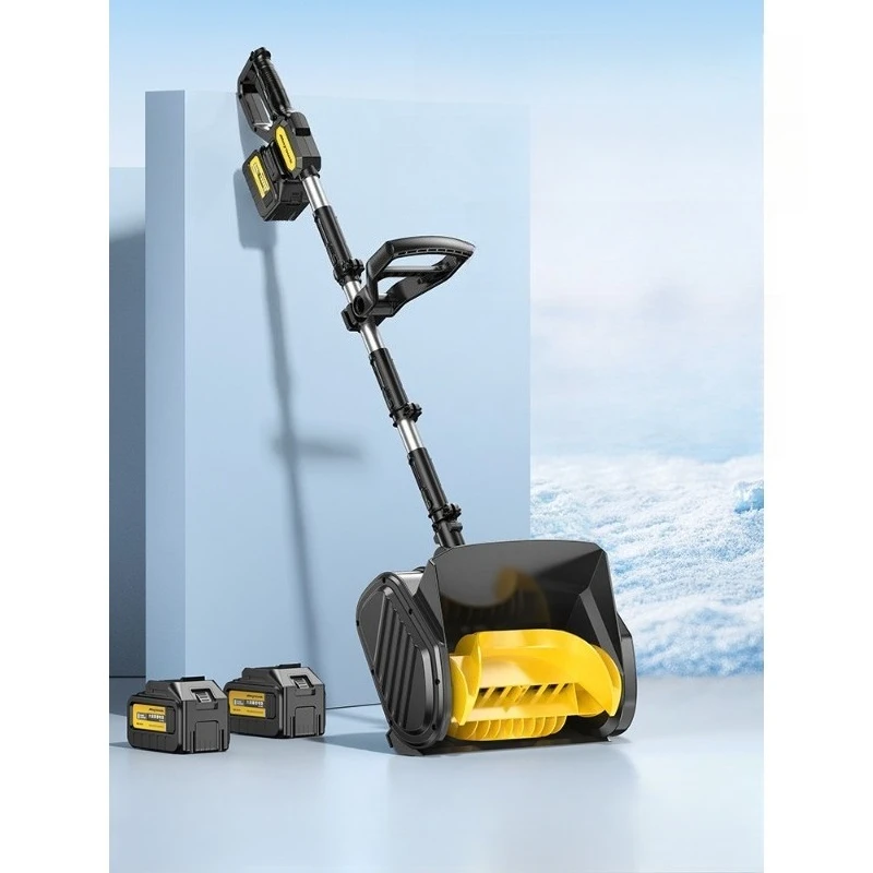 

Hand push snow plow lithium battery snow plow, small household electric snow plow