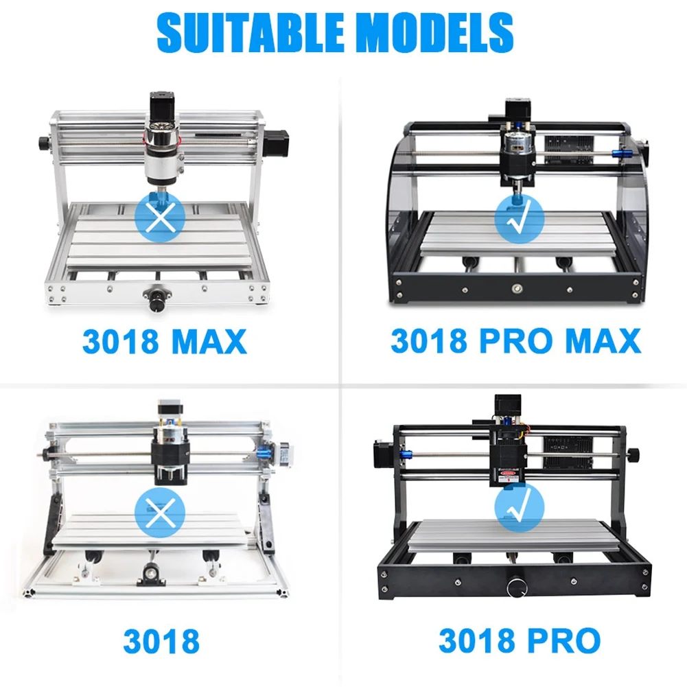 AT14 CNC 3018 PRO Extension Kit Upgrade Kit 3018 to 3040 Compatible with 3018 Pro CNC Engraving Milling Machine(B)