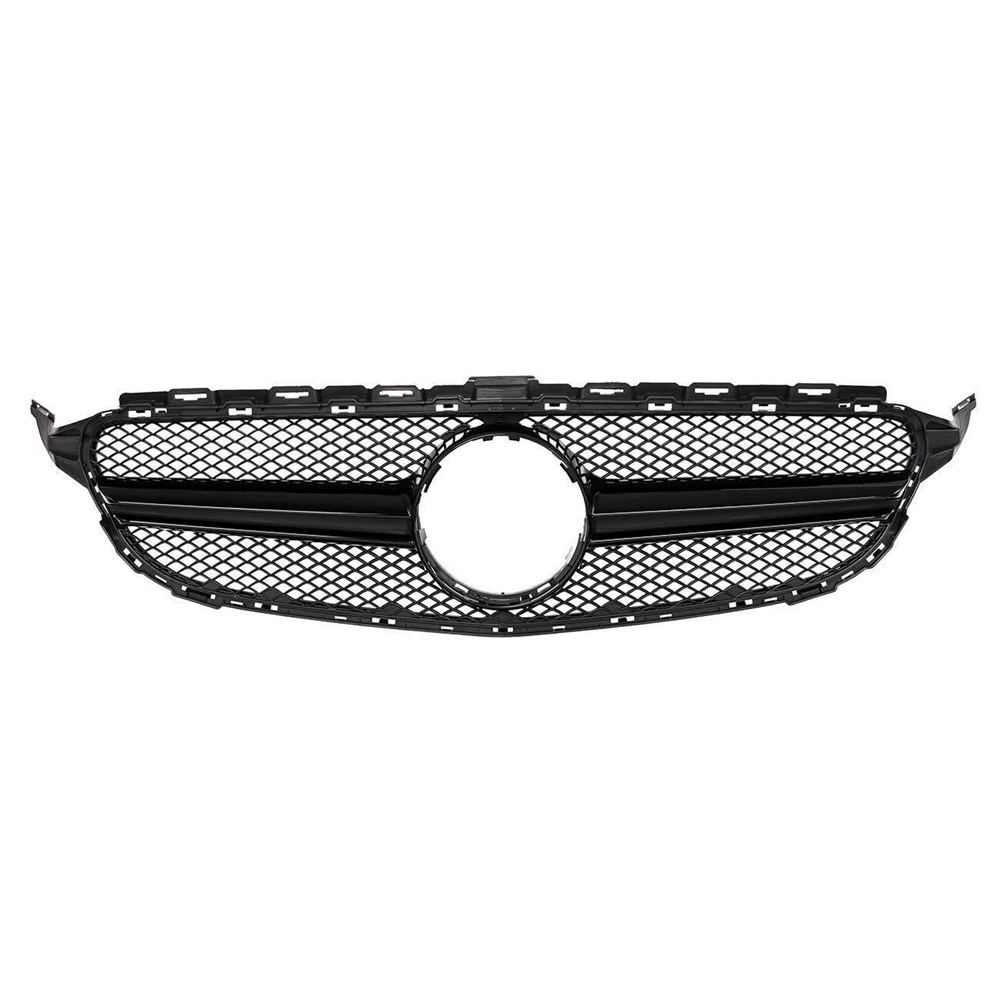 

Car Front Grille Bumper Hood Mesh Grid Racing Grill For Mercedes Benz W205 C-CLASS C200 C250 C350 C43 AMG 2014-2018