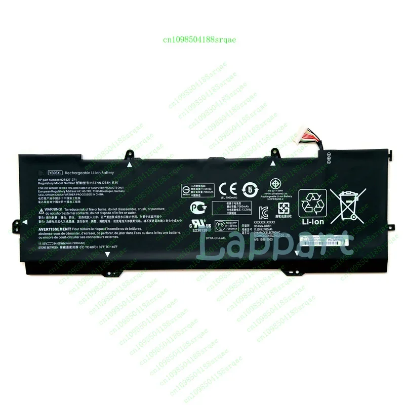 

New genuine ye06xl battery for HP Spectre x360 15-ch 2018 hstnn-db8h 28-beret -271%100 test