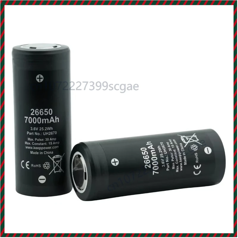 For Keeppower IMR26650 7000mAh power battery, wire burning table, diving rod lithium battery