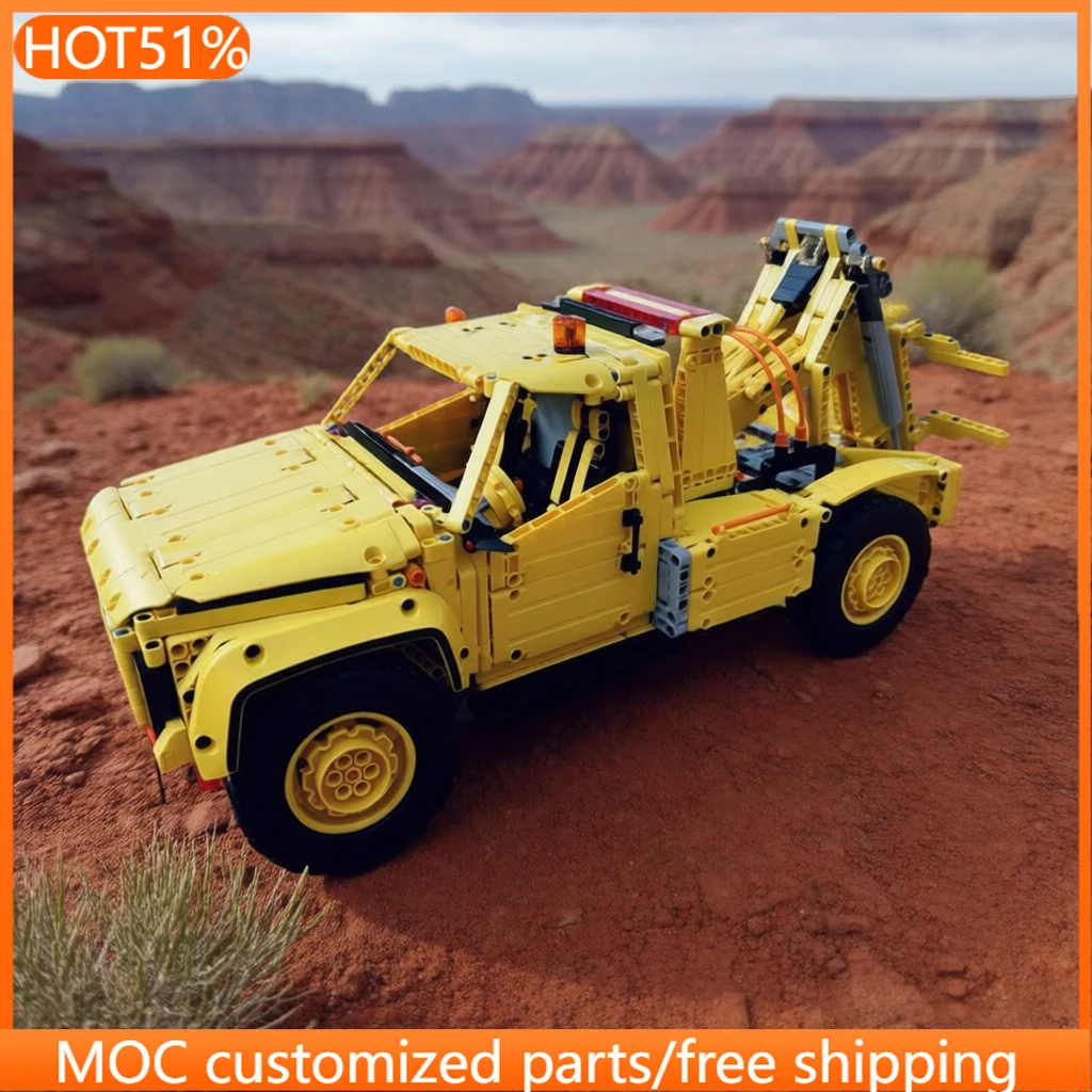 

Конструктор 1894 детали: Модульная модель эвакуатора-тягача (MOC) для самостоятельной сборки, развивающая технологическая игрушка для детей, подарок на Рождество