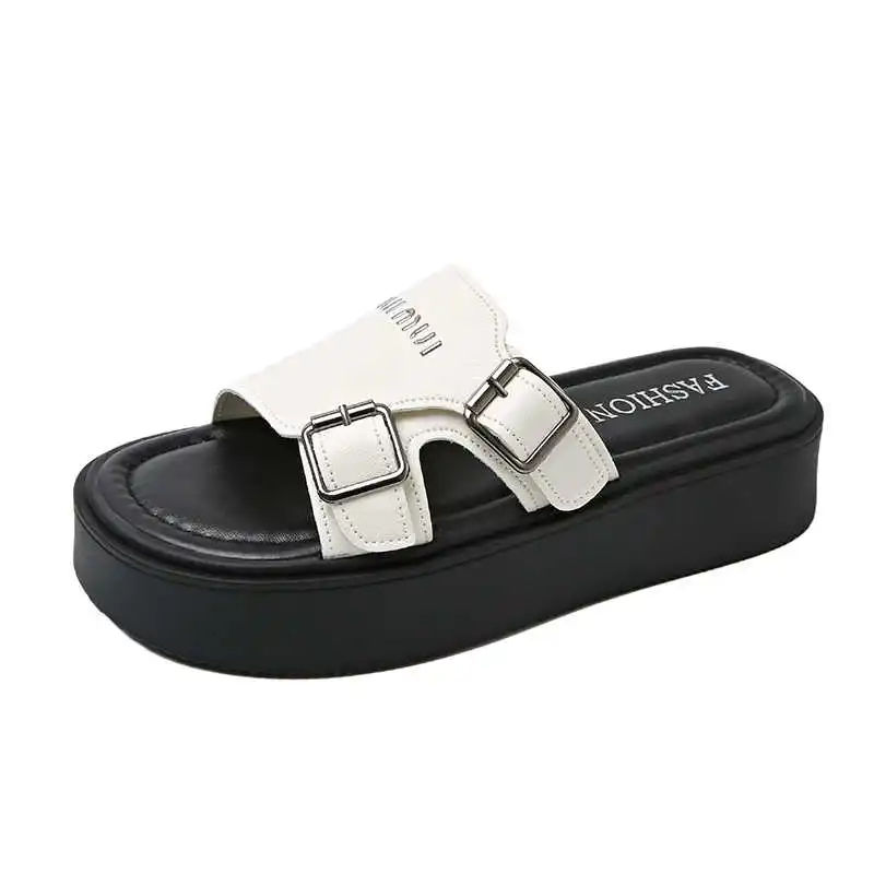 

Дышащие женские шлепанцы-мюли с двумя ремешками, роскошные сандалии-слайды, нескользящие кроссовки для спорта и повседневной носки, высококачественные