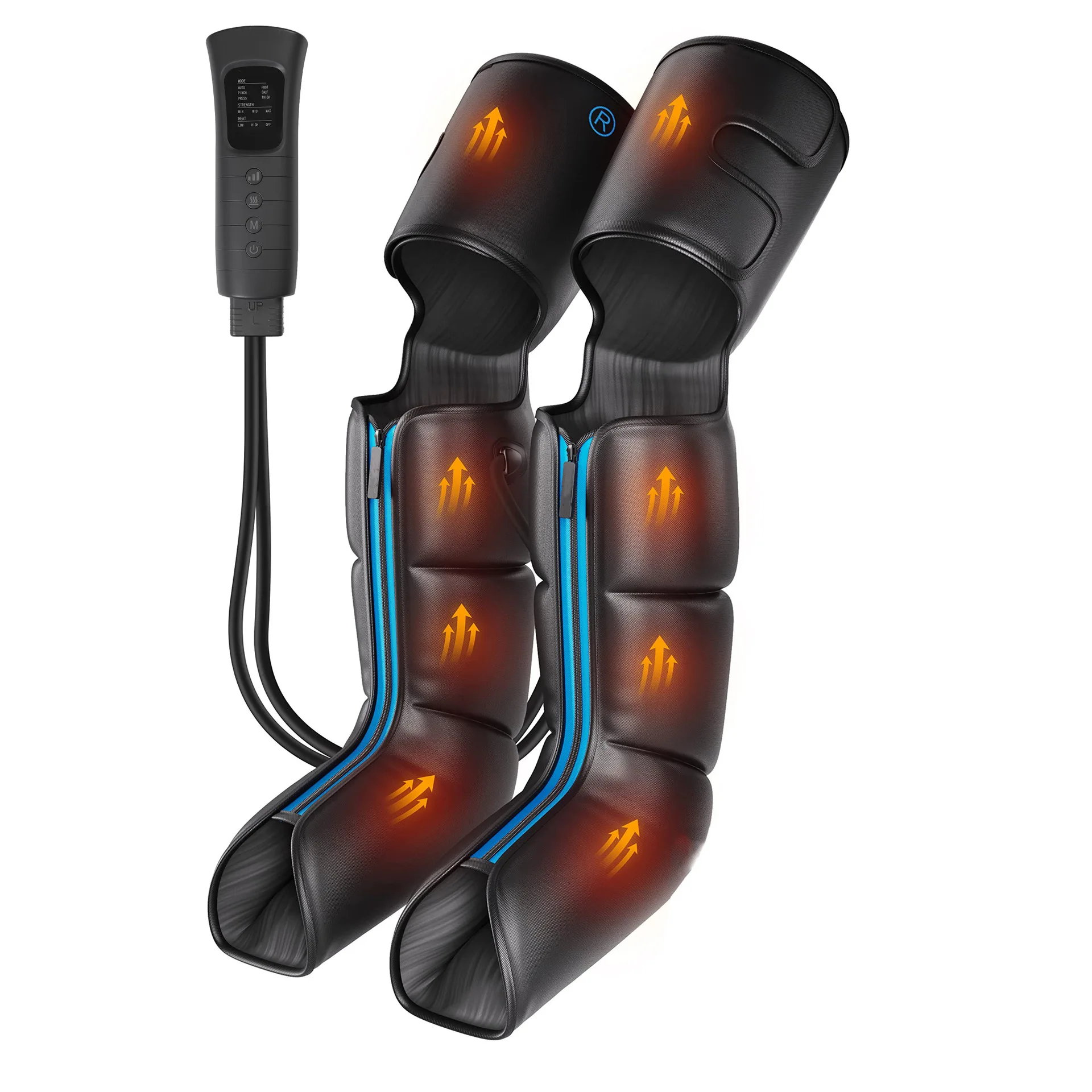 Air wave leg massager Airbag full leg heating leg massager Air pressure calf kneading and beauty leg device