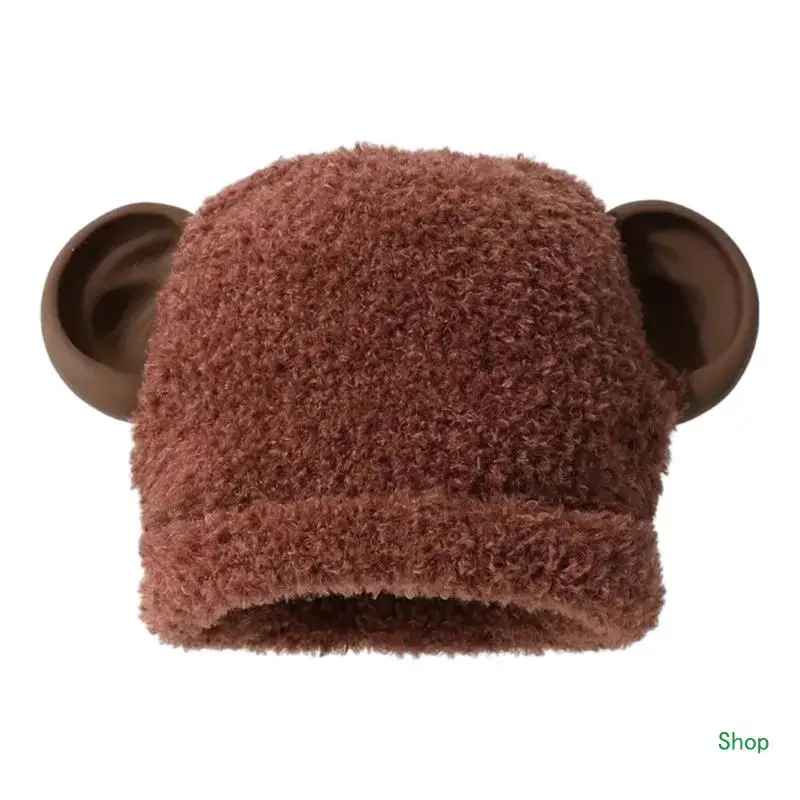 

Dropship Plush Women Hat Stylish Bear Winter Warm Hat Trendy Animal Hat for Daily Styles Suitable for Travel and Daily Wear