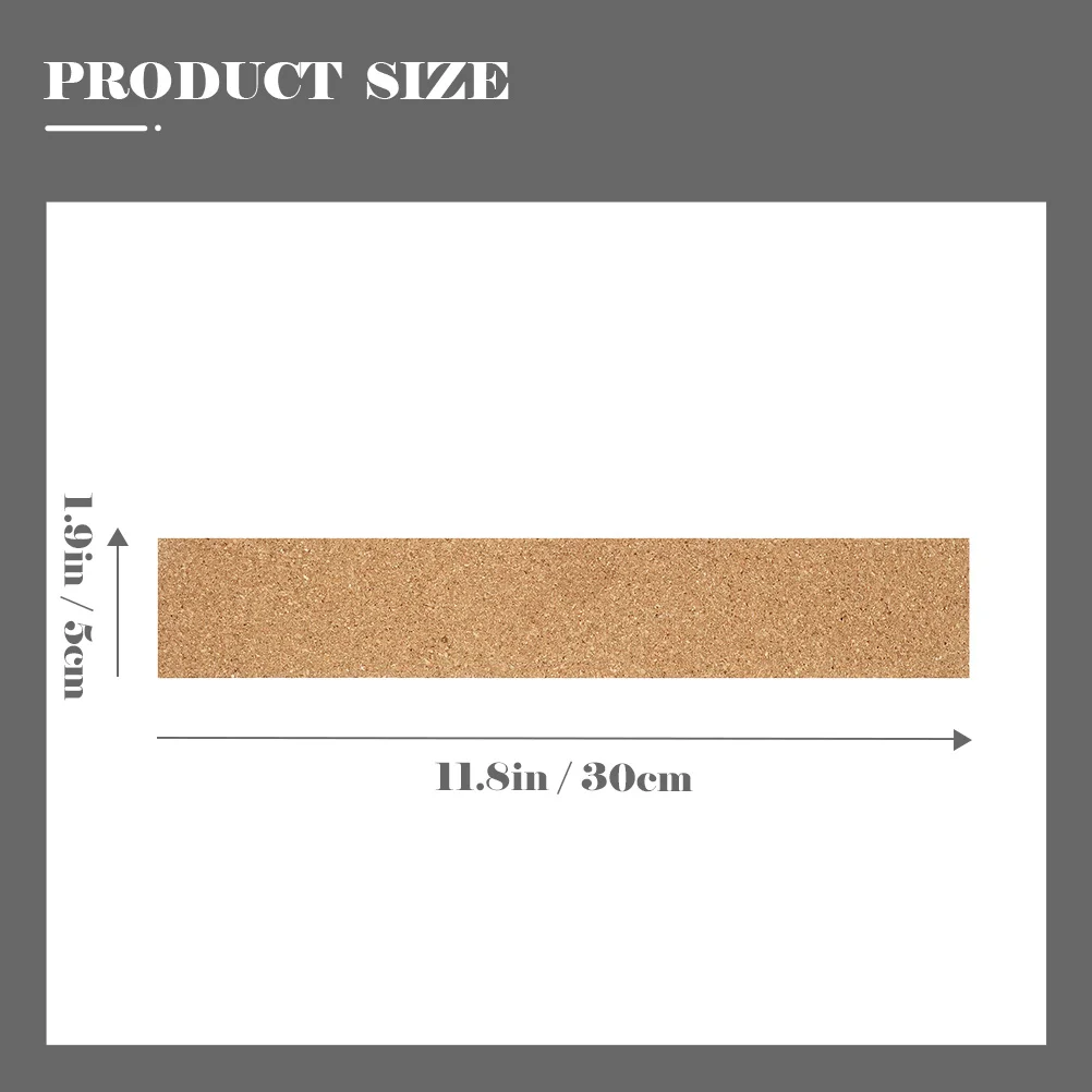 3 قطعة شرائط ذاتية اللصق الفلين الطبيعي نشرة القضبان لمكتب المنزل جدار مذكرة مجلس المنظم الفلين شرائط الحائط