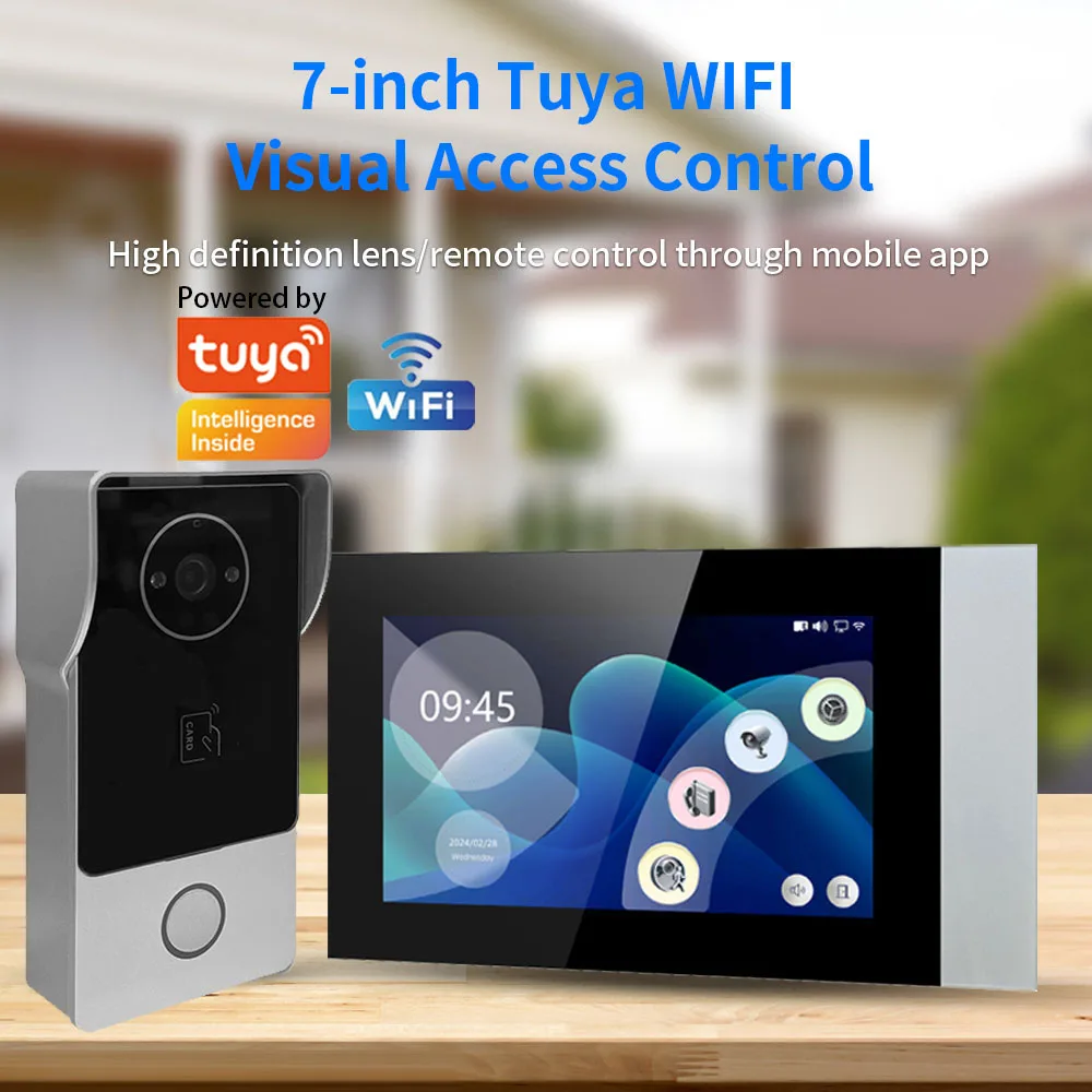 

Supports Tuya app video intercom Video 1080P dual-line video doorbel weatherproof call panel infrared camera villa video system